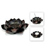LOTUS INCENSE BURNER &amp; CANDLE HOLDER Blossom Votive HIGH QUALITY Resin F... - €17,23 EUR