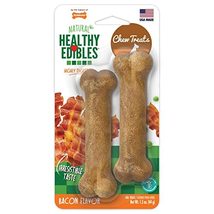 Nylabone Healthy Edibles Natural Dog Chews Long Lasting Bacon Flavor Treats for  - £12.95 GBP