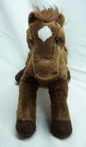 Aurora Soft Brown Horse 12&quot; Plush Stuffed Animal Toy - £14.59 GBP