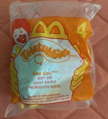 2000 Laa Laa Yellow Plush Key Clip On McDonald's #4 Teletubbies NIP Happy Meal - $8.99