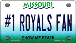 Number 1 Royals Fan Missouri Novelty Mini Metal License Plate Tag - £11.70 GBP