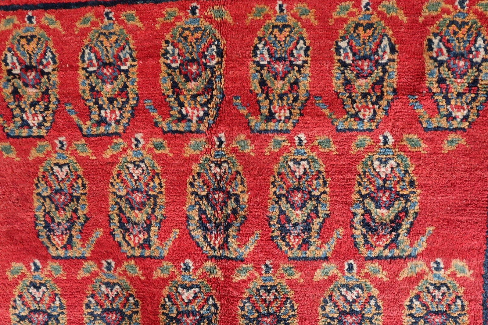 Handmade Vintage Persian Hamadan Rug 4.6' x 6.11 (137cm x 210cm), 1960s - 1C1179 Item image 5