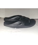 OOFOS Mens OORIGINAL Sandal Slide Flip Flop Thong Black Preowned Size M1... - £26.67 GBP