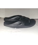 OOFOS Mens OORIGINAL Sandal Slide Flip Flop Thong Black Preowned Size M1... - €25,09 EUR