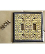 Mrs. Butler Custom Yellow/Blue Ginger Jar Print Double Light Switch Plat... - $368.73 MXN