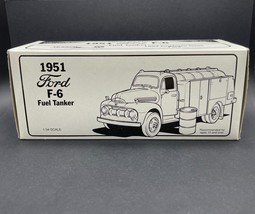 First Gear 1951 51 F-6 Ford Texaco Fuel Tanker White Employee Issue Diecast 1/34 - $33.08