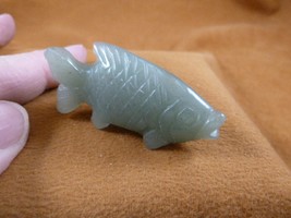 (Y-FIS-TR-550) Green Aventurine tropical FISH gemstone carving  fishes a... - £11.22 GBP
