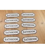 10 CAST IRON BATHROOM Room Sign Style Cast Iron Door Resale *PAINT DEFEC... - $49.28 CAD