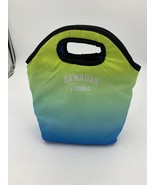 Hawaiian Tropic Zippered Insulated Handled Bag Green Blue Ombre Effect - £8.00 GBP