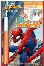LEE The Amazing Spiderman 2in1 Invisible Ink And Stickers Puzzle With Pen 1 Book - £4.71 GBP