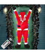 5.5 Ft Christmas Hanging Santa Claus Lighted Decoration Remote Control F... - £48.04 GBP