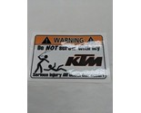 Warning Do Not Screw With My KTM 4&quot; Decal Sticker - £15.07 GBP