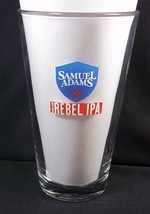 Samuel Adams REBEL IPA pint beer glass white eagle Brewed for the Revolution - $9.26