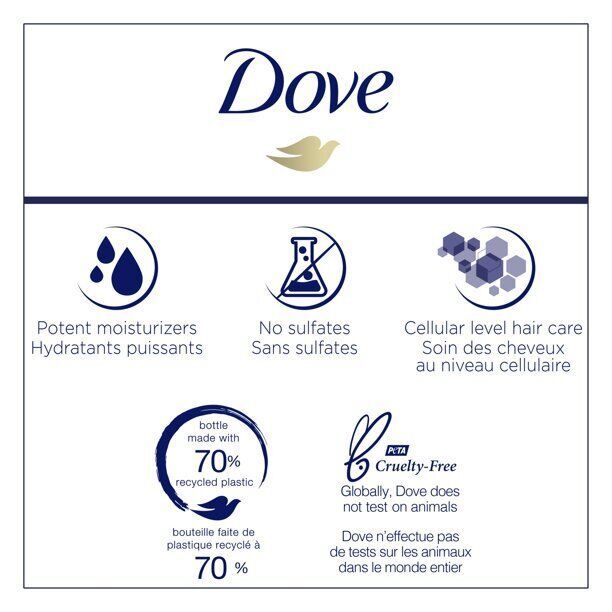 Dove Hair Therapy Sulfate Free Shampoo for 2X Visibly Fuller,Thicker Hair 13.5oz Item image 2