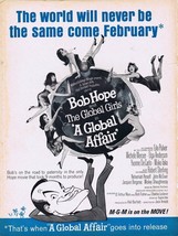A Global Affair Bob Hope 1964 ORIGINAL Vintage 9x12 Industry Ad Hope Girls - £23.60 GBP