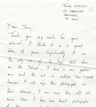 Blue Harmony Boys The Vagabonds Sheffield 1970s Hand Signed Letter - £8.59 GBP
