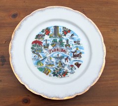 Vintage State Of Florida Souvenir Plate Made In Japan Sunshine State - £7.49 GBP