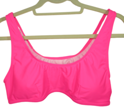 Halara  Size XL-16 Neon Pink Lightly Padded Sporty Bikini Top - £10.21 GBP