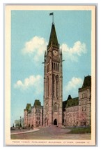 Peace Tower House of Parliament Ottawa Ontario Canada UNP WB Postcard Z3 - £1.54 GBP