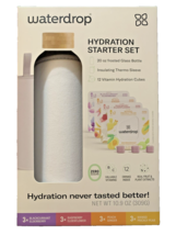Waterdrop Hydration Starter Set 20 Oz Frosted Bottle Insulating Sleeve 1... - £23.57 GBP