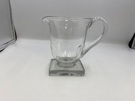 Baccarat Crystal Modern Squared Shape Pitcher 5 3/4&quot; - £125.08 GBP