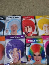 curly afro wig choose color costume accessory  - £7.19 GBP