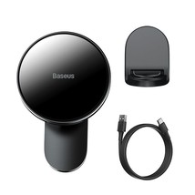 Baseus Magnetic Car Phone Holder Wireless Charger for iPhone 14 13 12 11 Pro Max - £71.83 GBP