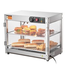 VEVOR 2-Tier Commercial Food Warmer Display Countertop Pizza Cabinet with Light - $5,410.34 MXN