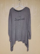 Anybody Lounge Asymmetric Sweater Brown I Am Inspired sz XL Oversize Lig... - £15.16 GBP