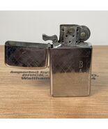 Vintage Zippo Slim 1968 engraved “BAR” bad hinge - $19.09