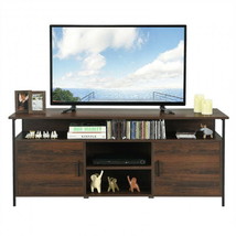 Entertainment Media Center 58&quot; Wood TV Stand Console with Storage Cabinet - £179.80 GBP