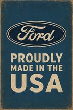 Ford USA Service  Genuine Parts Metal Sign 8x12in  Garage Car Mustang - $24.74