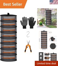 Durable Folding Herb Drying Rack with Zipper - Lightweight 2ft Drying So... - $756.61 MXN