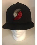 Portland Trailblazers Hat Cap New Era Size 7 1/4&quot; Fitted 59Fifty Black R... - $13.63