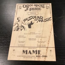 Once upon a Stage The Sound Of Music Program From 1970’s - £7.74 GBP