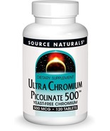 Source Naturals Ultra Chromium Picolinate 500 mcg Yeast-Free Supplement ... - $333.89 MXN