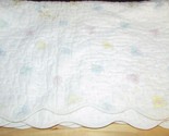 vintage Quiltex Baby pastel Crib quilt comforter Blanket hearts animals ... - $9.89