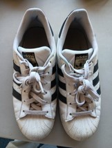 Adidas Womens Superstar C77153 White Casual Shoes Sneakers Size 8 - £27.84 GBP