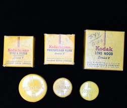 Kodak Vintage Filters, Adapters &amp; Lens Hood Lot Series V And 1 Series IV - $25.00