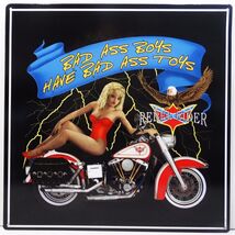 Bad Ass Boys Have Bad Ass Toys Rebel Rider Motorcycle Metal Sign - $24.95