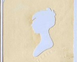 Peale&#39;s Museum Hollow Cut Silhouette of a Woman 1808 - $222.75