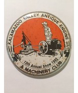 1992 Kalamazoo Valley Old Engine &amp; Machinery Club Pin back Button Michigan - $6.35 CAD