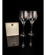 Faberge Bristol Clear Crystal Wine Goblets NIB - £394.25 GBP