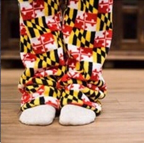 Maryland Flag Fuzzy Lounge Pants Pajamas  NEW Fast Free Ship