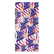 Mondxflaur Retro American Flag Hand Towels for Bathroom Hair Absorbent 1... - £10.35 GBP