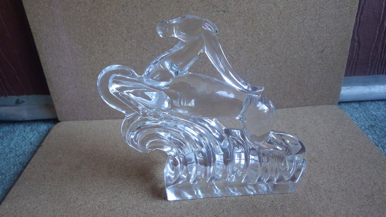 ANTIQUE CARDER STEUBEN GLASS ART DECO GAZELLE FIGURINE #7399 SIDNEY WAUG... - $225.00