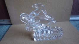 ANTIQUE CARDER STEUBEN GLASS ART DECO GAZELLE FIGURINE #7399 SIDNEY WAUG... - $225.00