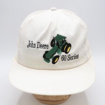 Mesh Snapback Trucker Hat Cap John Deere 60 Series Tractor Vintage - £34.99 GBP