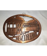 New Orleans Street Car Trivet - copper tone cast iron - £11.79 GBP