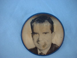 Vintage Double Image Political Pin Back Button I&#39;m For Nixon VARI-VUE - £11.78 GBP